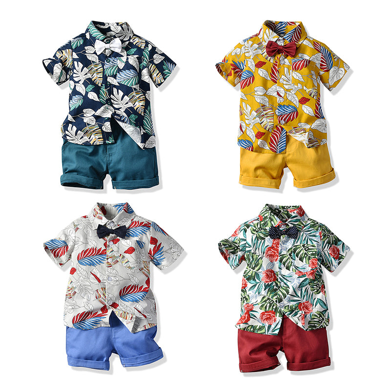 Children's summer suit boys' shirt and shorts - Tokcobstore