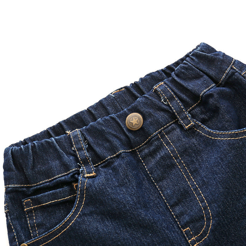 Boys' Spring And Autumn Crawler Jeans Children's Casual Pants Crawler - Tokcobstore