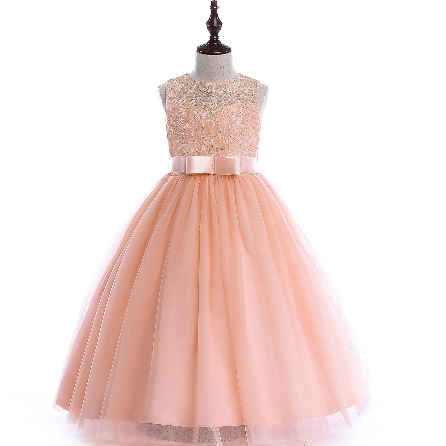 Big Kids Wedding Dress Girls Pettiskirt Lace Dress Costumes - Tokcobstore