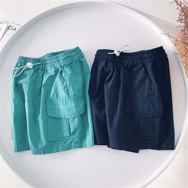 Summer New Boys Workwear Casual Shorts Children's 5 Points Pants - Tokcobstore
