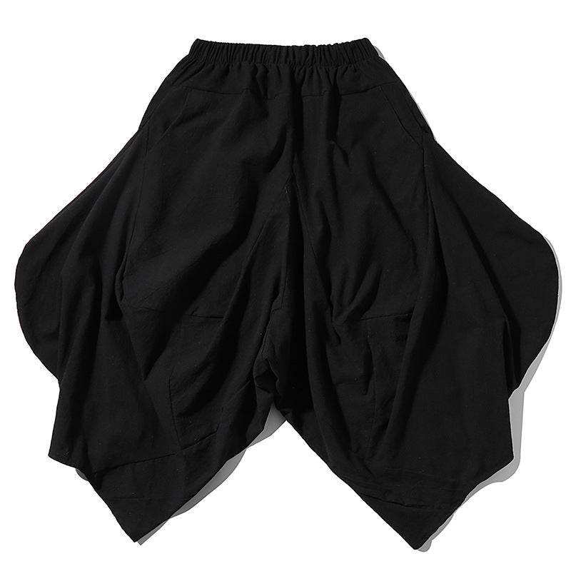 Flying Squirrel Pants Loose Cropped Crotch Pants - Tokcobstore