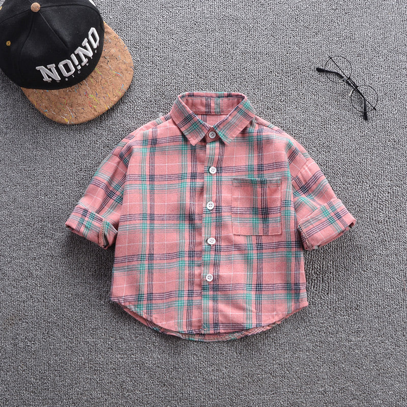 Children's Striped Shirt Spring And Autumn Shirt - Tokcobstore
