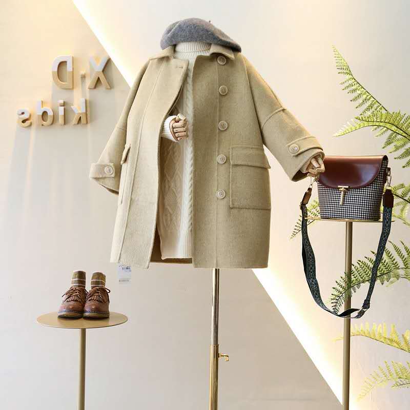 Girls woolen coat - Tokcobstore