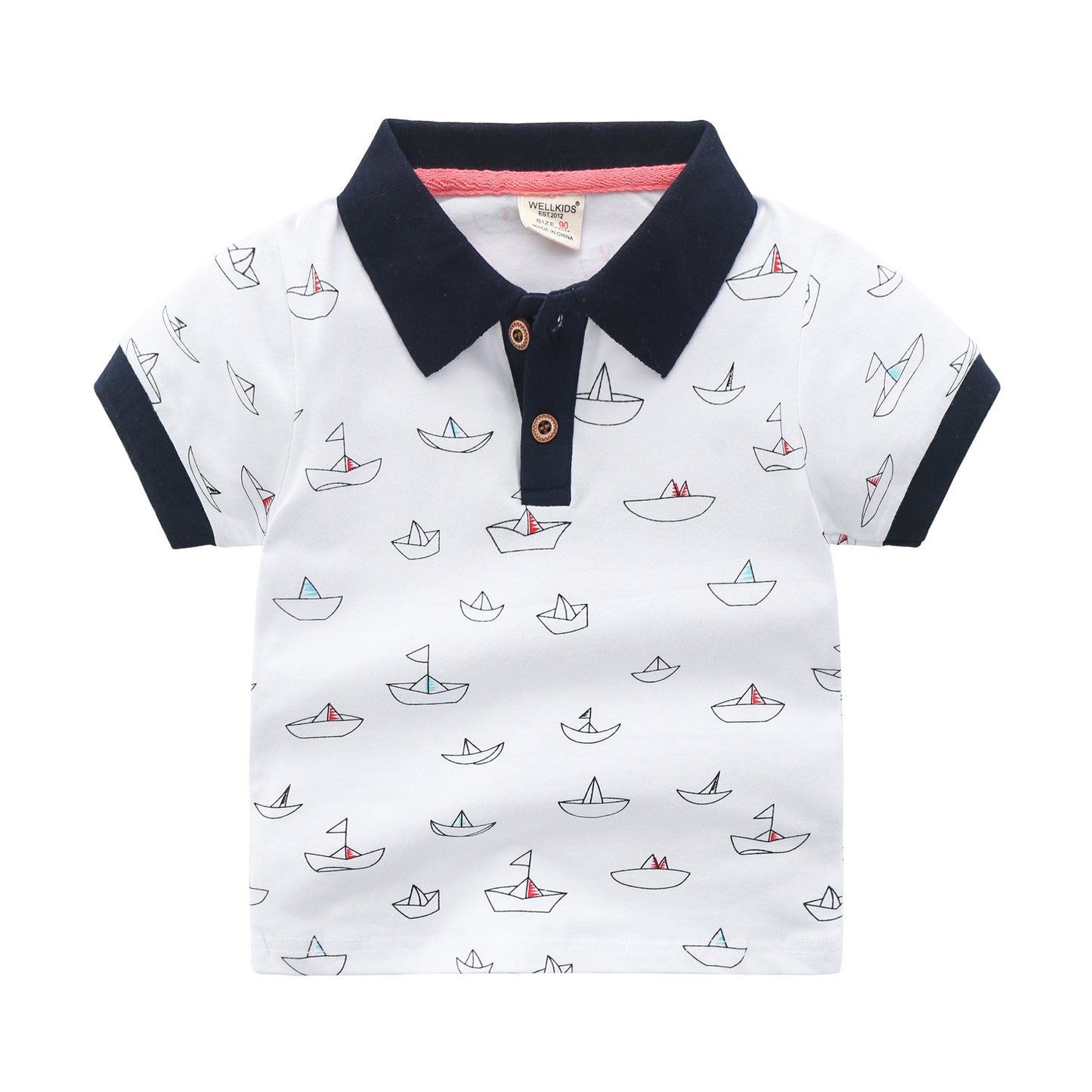 Children's Short-sleeved Polo Shirt Lapel T-shirt - Tokcobstore