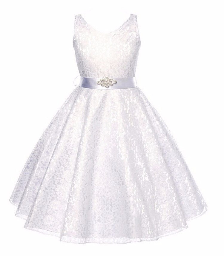 Kids girls dress children Costume Girls Dress Lace Dress Tong Wholesale - Tokcobstore