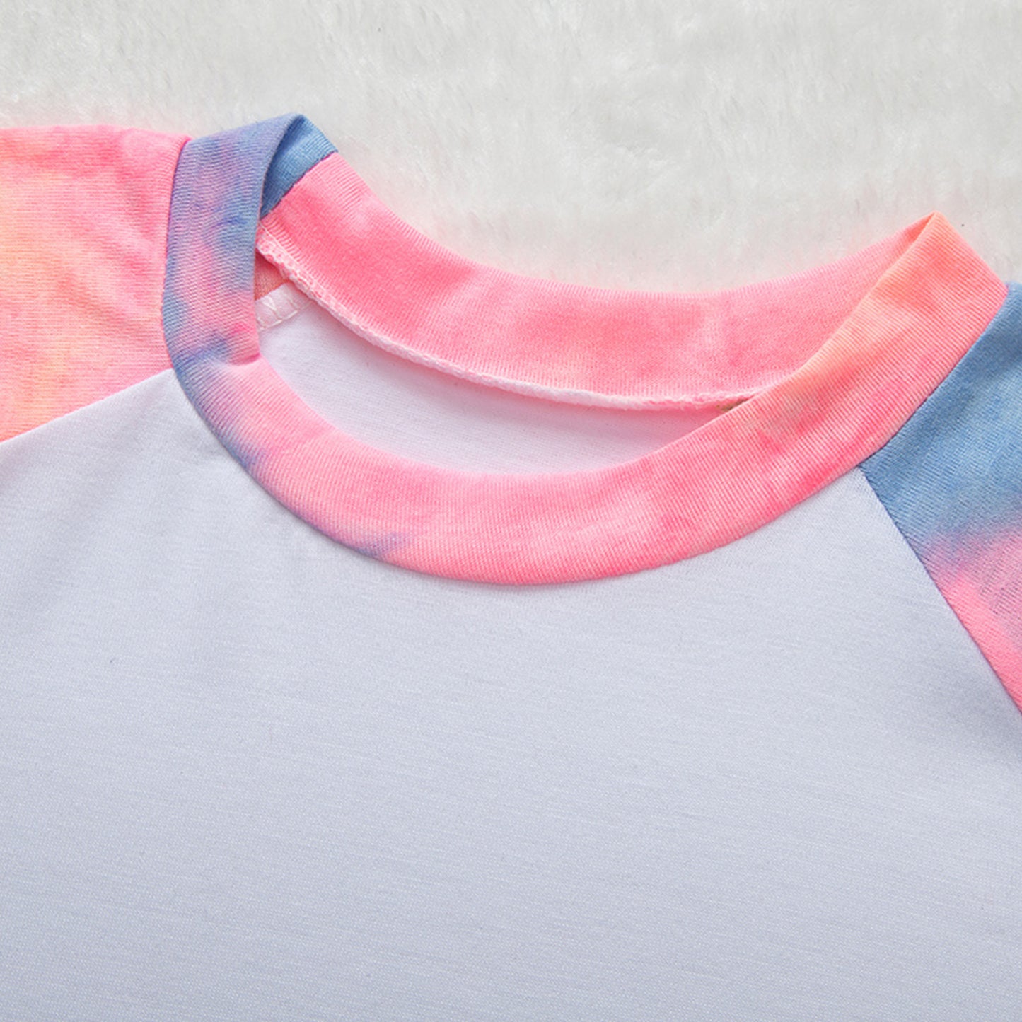 Christmas Tie-dye Printed Long-sleeved Pajamas Two-piece Parent-child Set - Tokcobstore