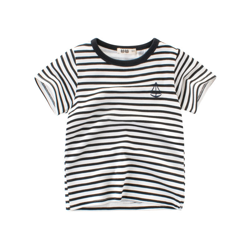 Boys' Cotton Kids Striped T-Shirt - Tokcobstore