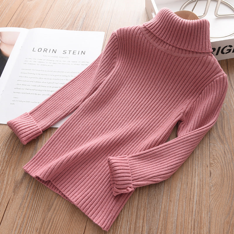 Boys' Slim Knit High Collar Plush - Tokcobstore