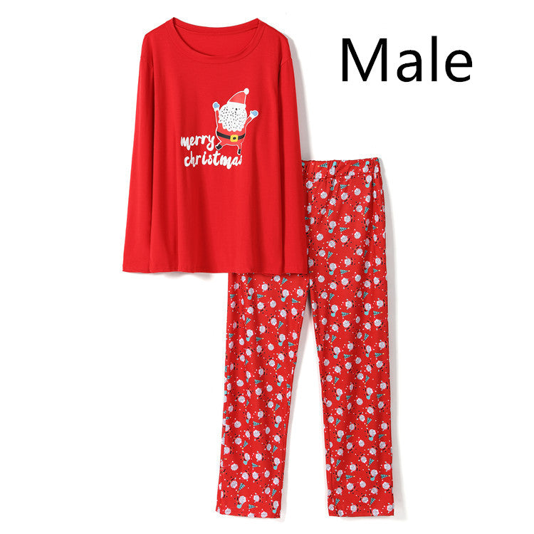 Two piece set of Christmas housewear pajamas - Tokcobstore