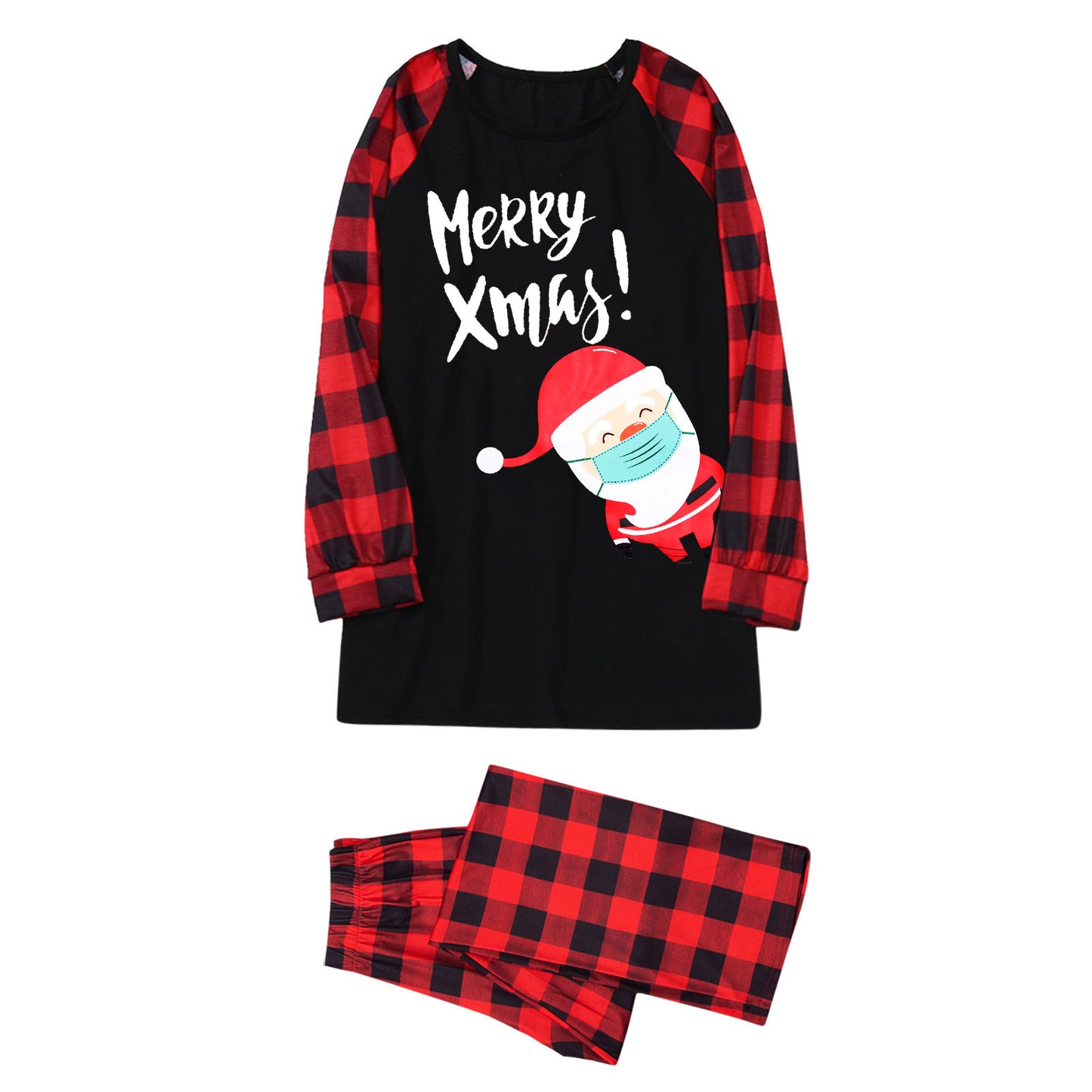 Christmas Cartoon Print Pajamas Set - Tokcobstore