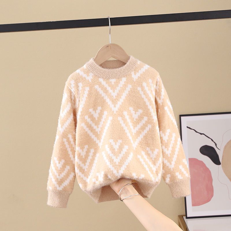 Big Children's Mink Wool Pullover Sweater - Tokcobstore