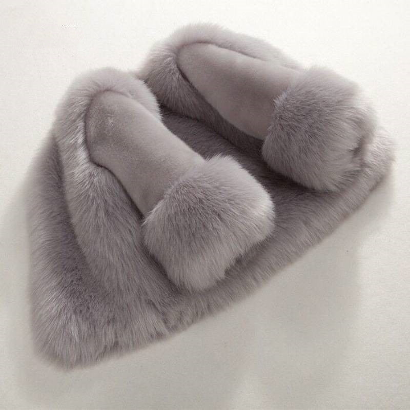 Girls' New Fox Fur Thickened Cotton Coat - Tokcobstore