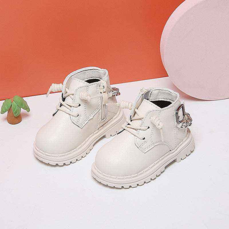 Baby Girl Soft-soled Toddler Shoes Non-slip High-top