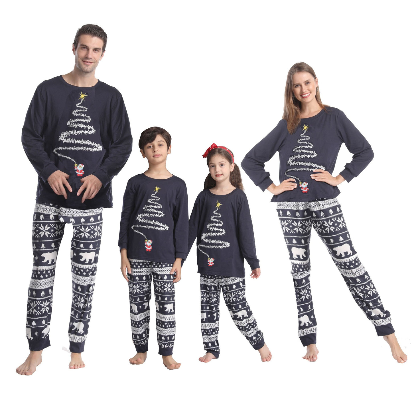 Christmas Tree Printed Christmas Parent-child Set - Tokcobstore