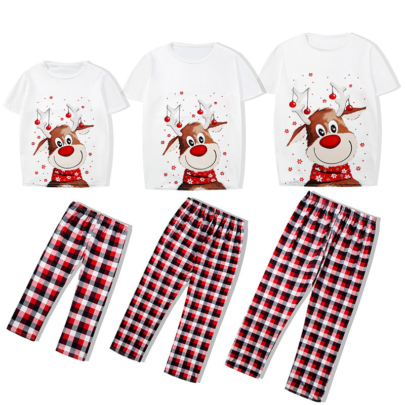 Elk Print Christmas Parent-child Outfit - Tokcobstore