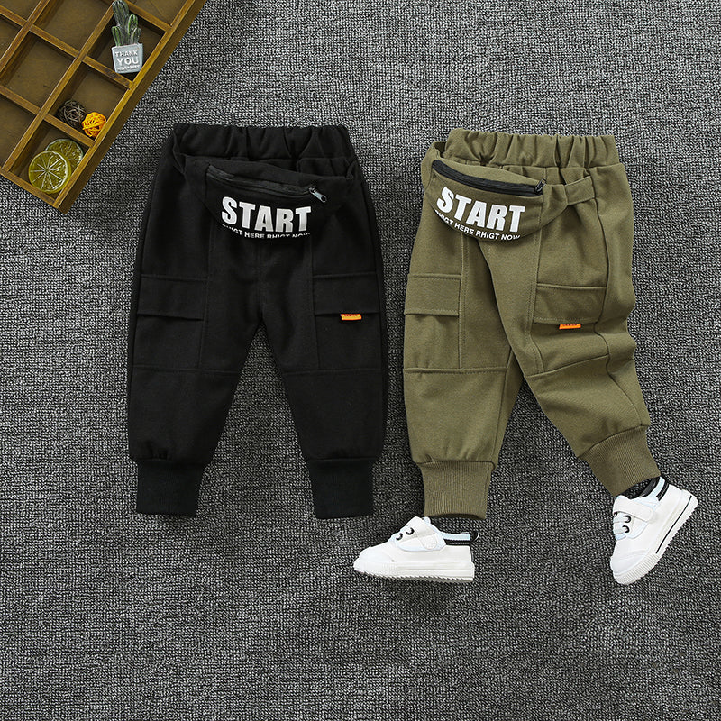 Boys' Spring And Autumn Western Style Casual Pants Children's Workwear - Tokcobstore