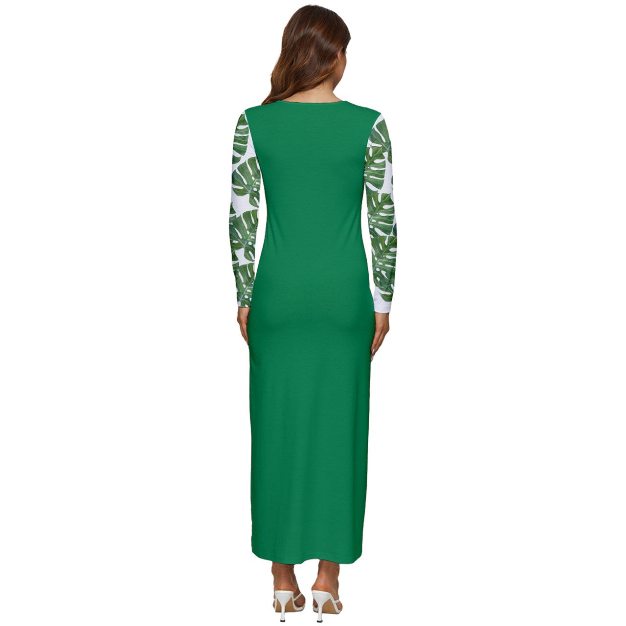 Long Sleeve Longline Maxi Dress - Tokcobstore
