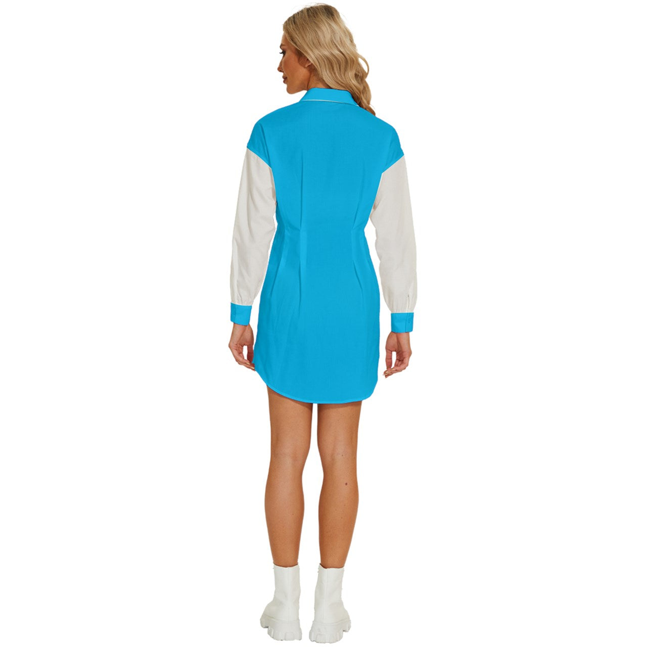 Womens Long Sleeve Shirt Dress - Tokcobstore