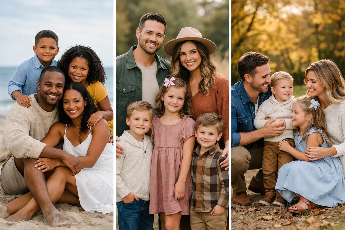 12 Family Photo Outfit Examples to Copy