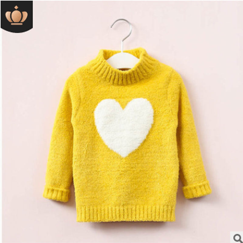 New Style Pullover Children's Love Knit Sweater - Tokcobstore
