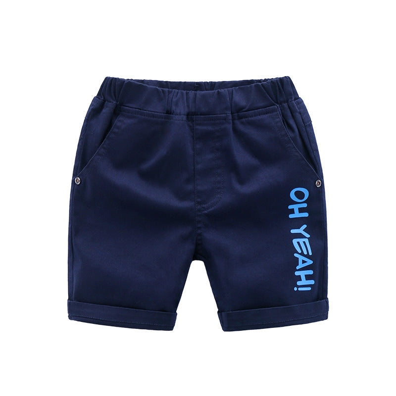 Korean Version Of Boys And  Children's Fivepoint Pants