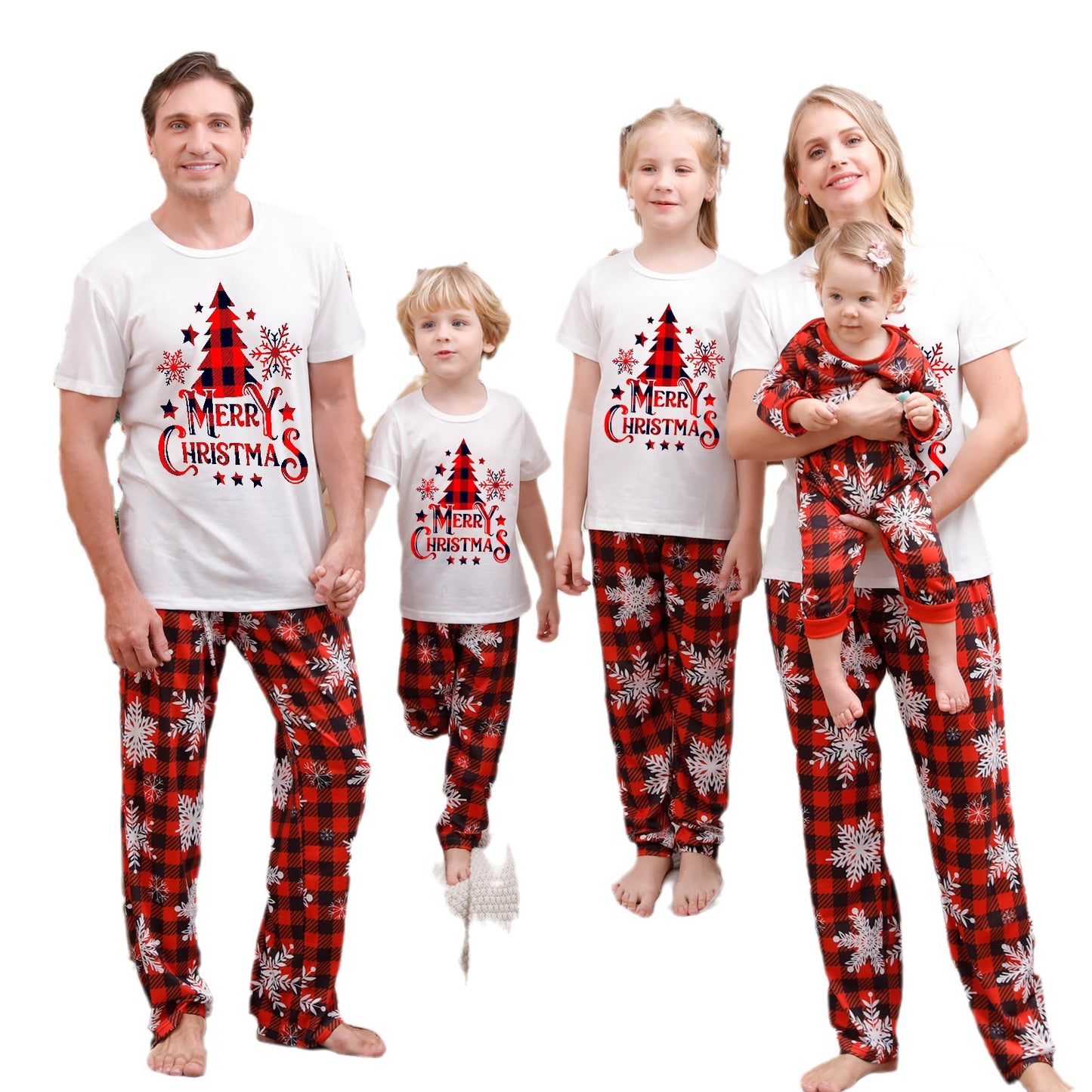 Christmas Parent-child Pajamas Suit Printed Homewear