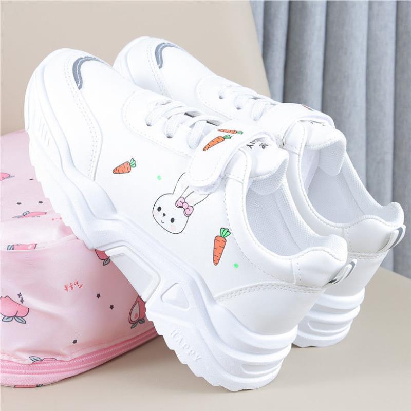Spring And Autumn Primary School Students Casual All-match Pu Running Shoes - Tokcobstore