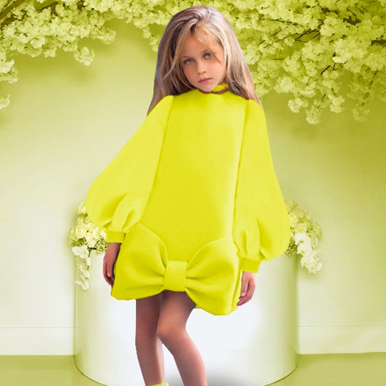 Girls' Dress Fashion Bubble Long Sleeve