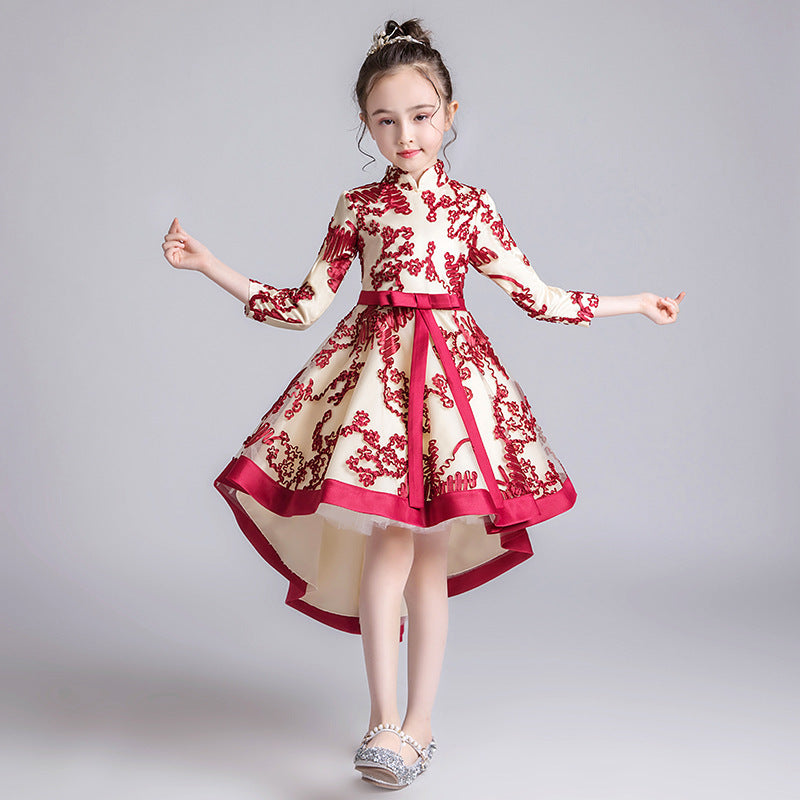 Girl princess dress Cheongsam - Tokcobstore
