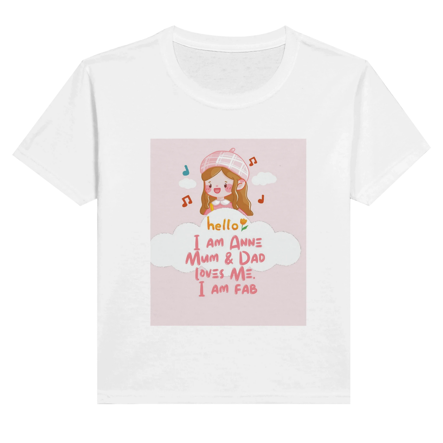 Polycotton Kids Crewneck T-shirt