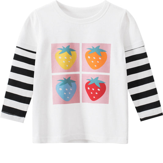 Spring New Children's T-Shirt Baby Clothes Girl's T-Shirt - Tokcobstore