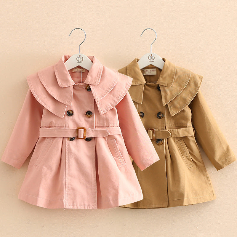 Spring And Autumn New Cotton Girls Windbreaker - Tokcobstore