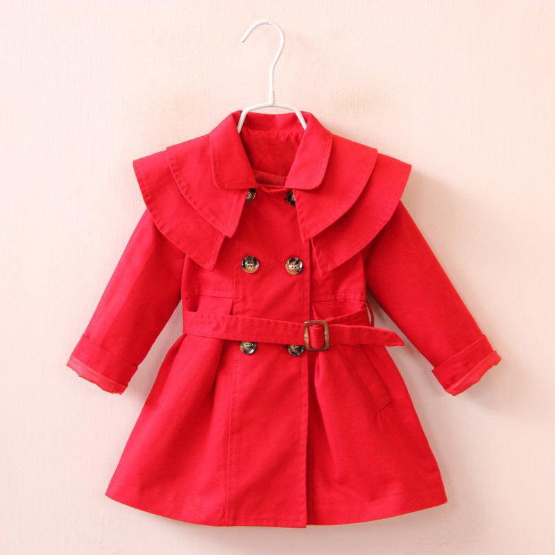 Spring And Autumn New Cotton Girls Windbreaker - Tokcobstore