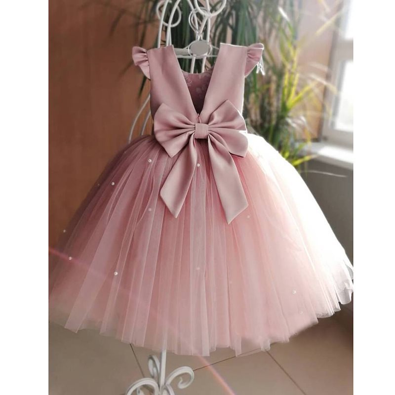 European And American Birthday Flower Girl Princess Dress Flower Girl Dress Girl long - Tokcobstore