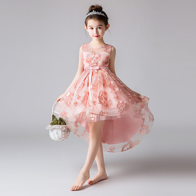 Girls Princess Dress Flower Girl Wedding Dress - Tokcobstore