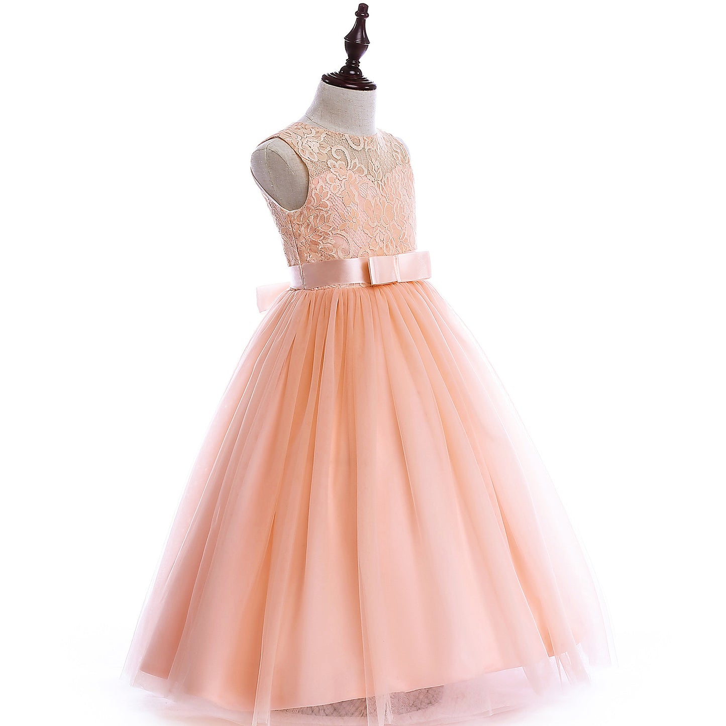 Big Kids Wedding Dress Girls Pettiskirt Lace Dress Costumes