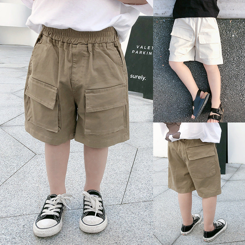 Boys' Summer Shorts Foreign-style Baby Overalls Children's Summer Five-point Pants Korean Version - Tokcobstore