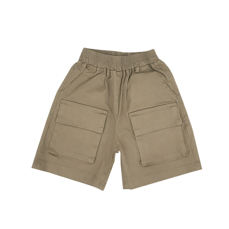 Boys' Summer Shorts Foreign-style Baby Overalls Children's Summer Five-point Pants Korean Version - Tokcobstore