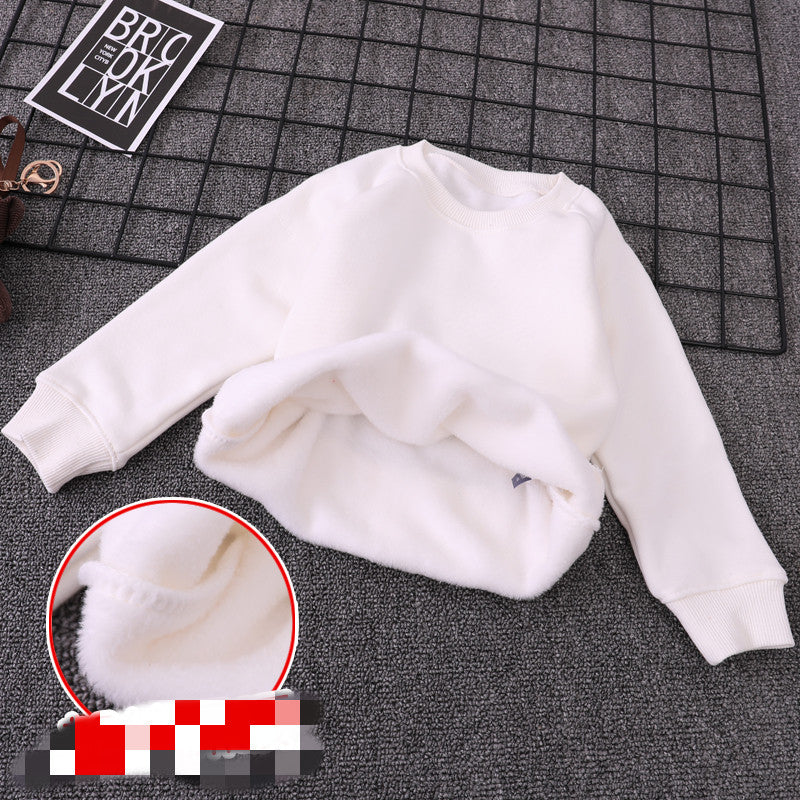 Sweater Boys Spring And Autumn Pure Cotton Children's Bottoming Shirt girls Fashion Tops Big Kids Pullovers - Tokcobstore