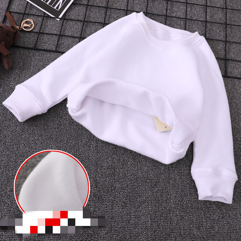 Sweater Boys Spring And Autumn Pure Cotton Children's Bottoming Shirt girls Fashion Tops Big Kids Pullovers - Tokcobstore