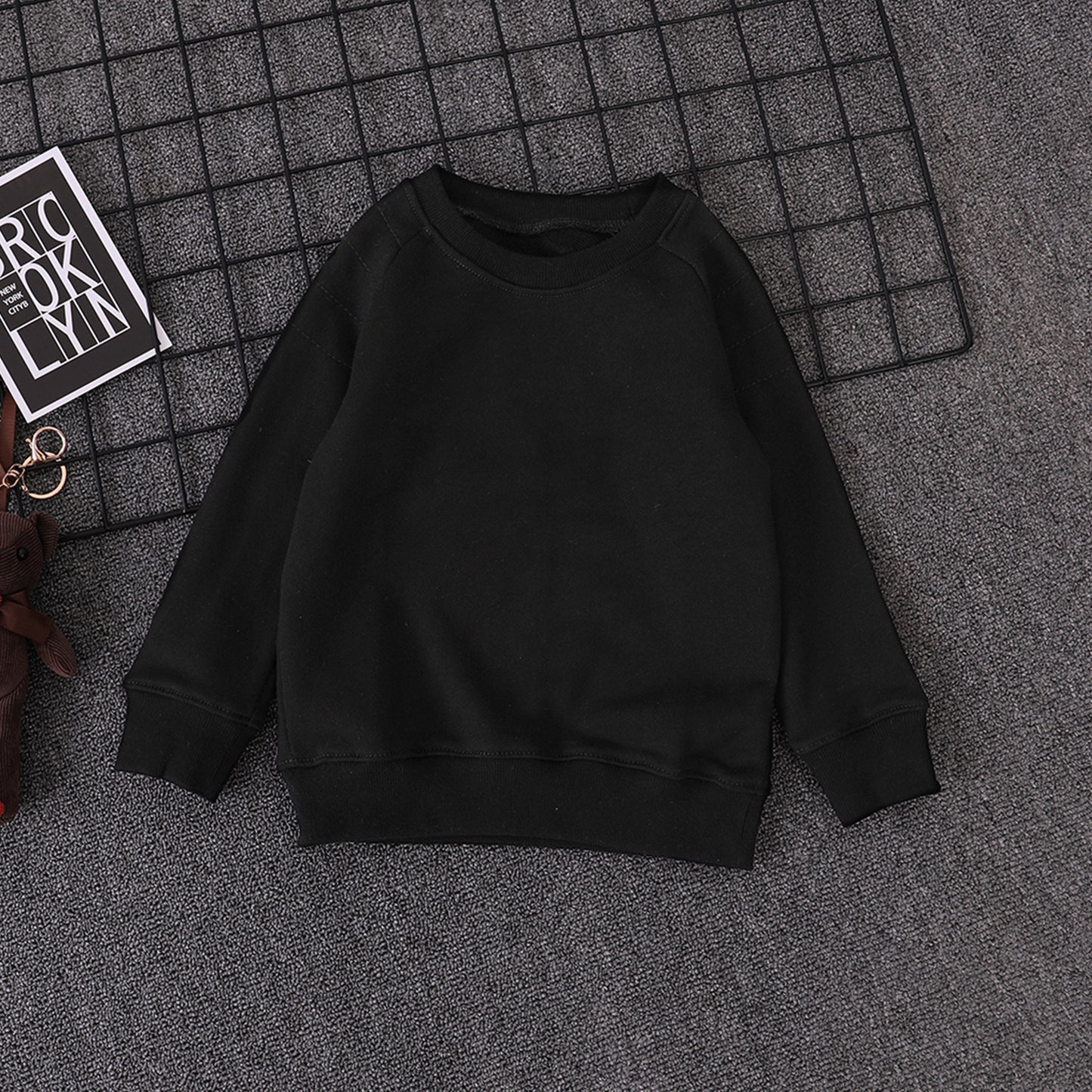 Sweater Boys Spring And Autumn Pure Cotton Children's Bottoming Shirt girls Fashion Tops Big Kids Pullovers - Tokcobstore