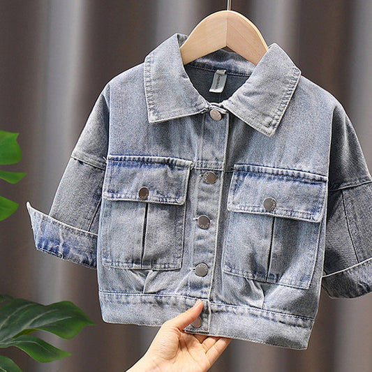 Girls Fashion Cute All-Match Denim Jacket