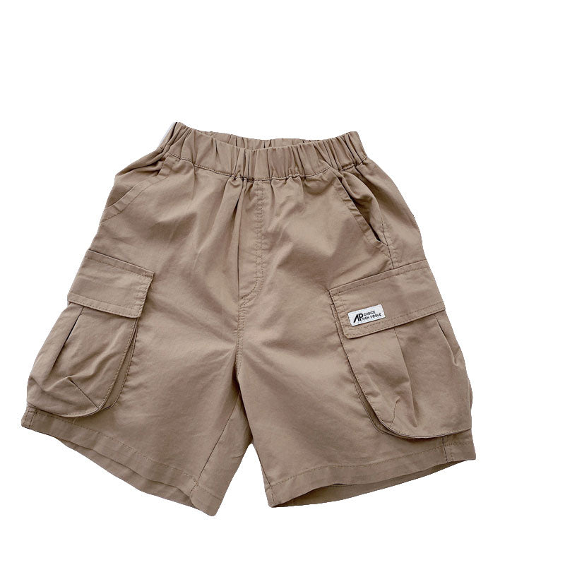 Magic West Children"s Summer New Thin Cotton Tooling Shorts Boys" Korean Cool Loose Baby Pants - Tokcobstore