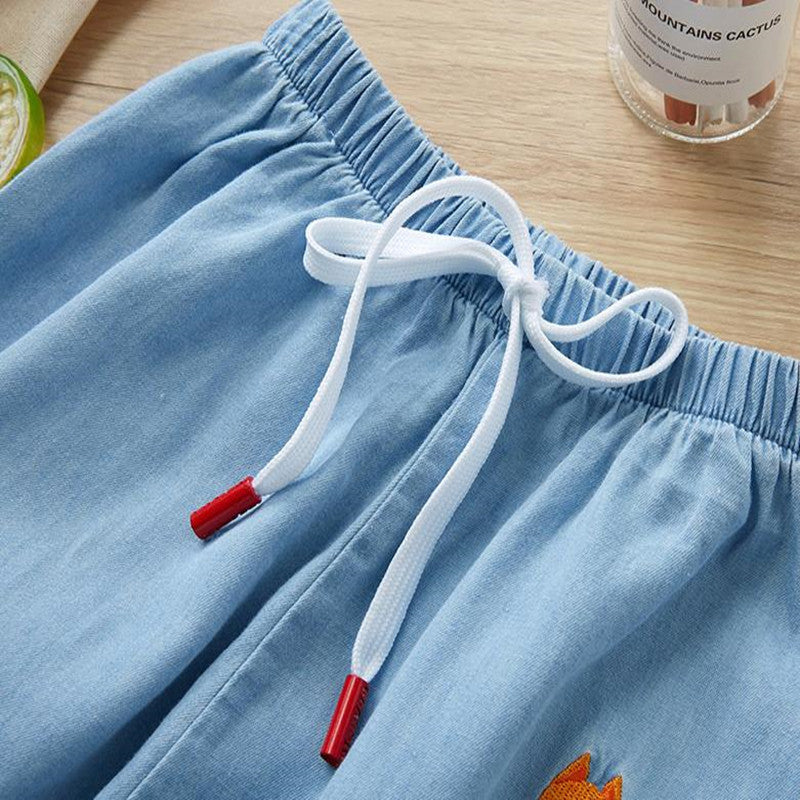 Spring New Children'S Anti Mosquito Pants Boys Spring And Autumn Thin Baby Loose Summer Girls Denim Pants