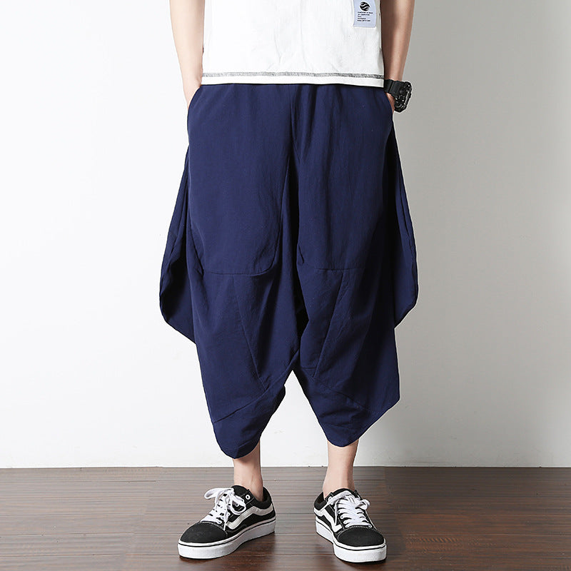 Flying Squirrel Pants Loose Cropped Crotch Pants