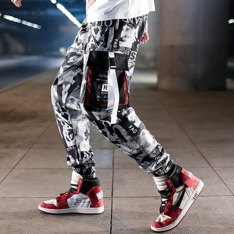 Spring And Summer Hip-hop Pants Boys Nine-point Trend Ins Overalls Men's Tide Brand Harem Pants - Tokcobstore