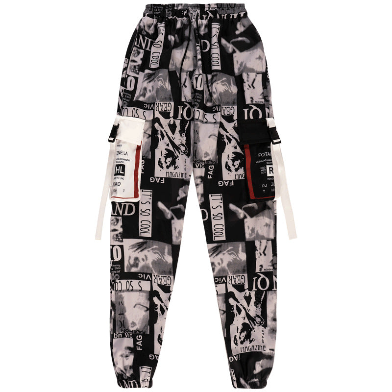 Spring And Summer Hip-hop Pants Boys Nine-point Trend Ins Overalls Men's Tide Brand Harem Pants - Tokcobstore