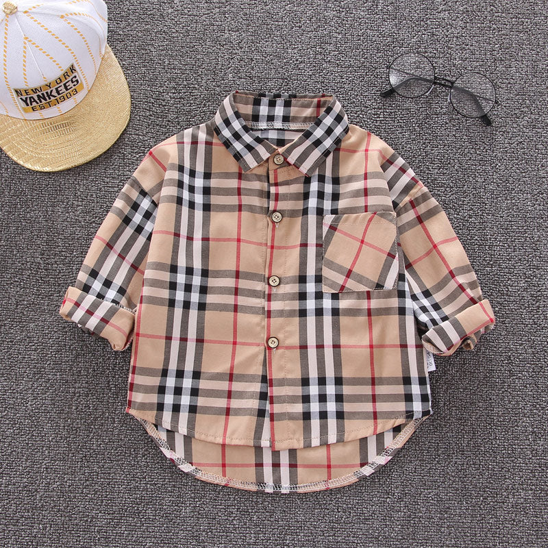 Children's Striped Shirt Spring And Autumn Shirt