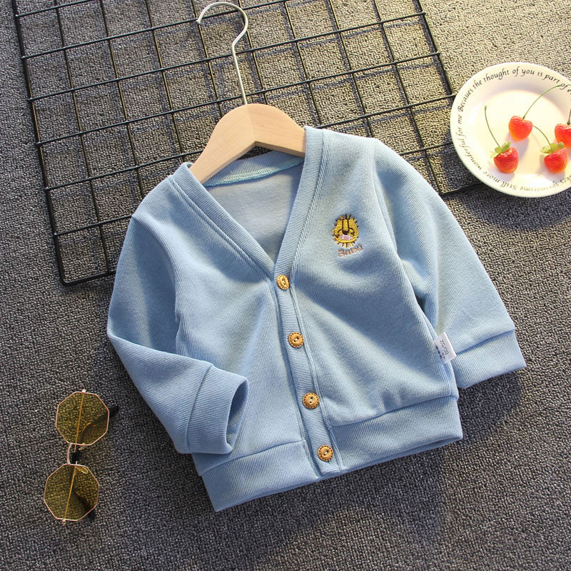 Boy's Plaid Shirt Baby Korean Style Loose Lapel Long Sleeve Plaid Shirt - Tokcobstore