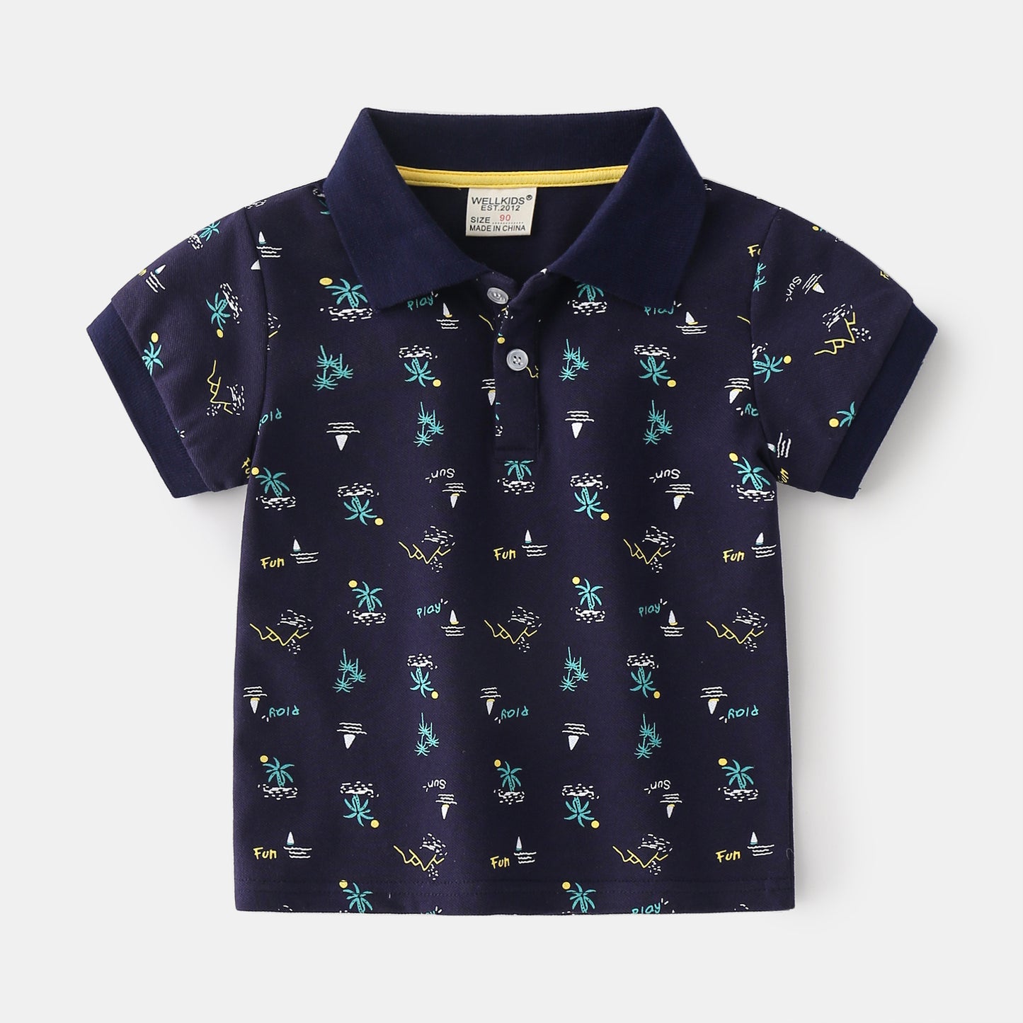 Summer Boys' Cotton Short-sleeved Polo Shirt - Tokcobstore